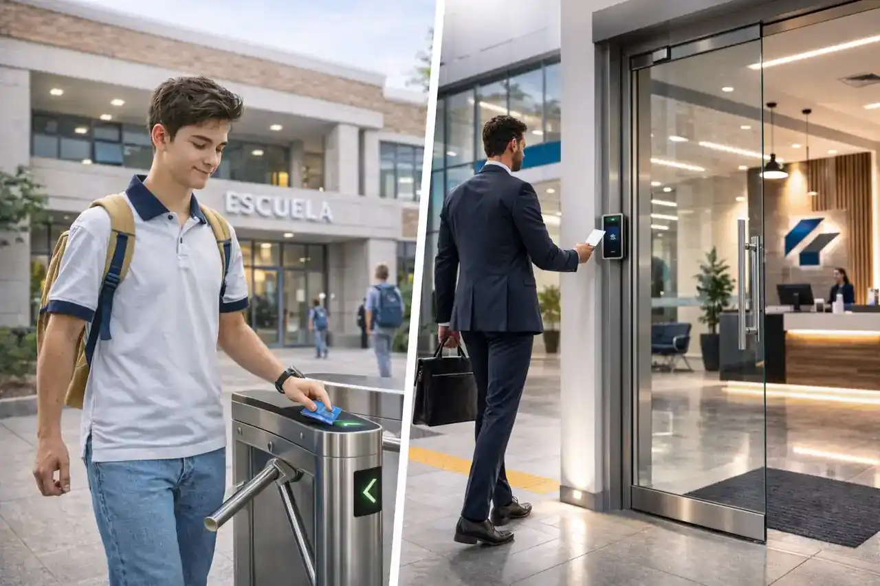 Control de acceso biométrico empresarial