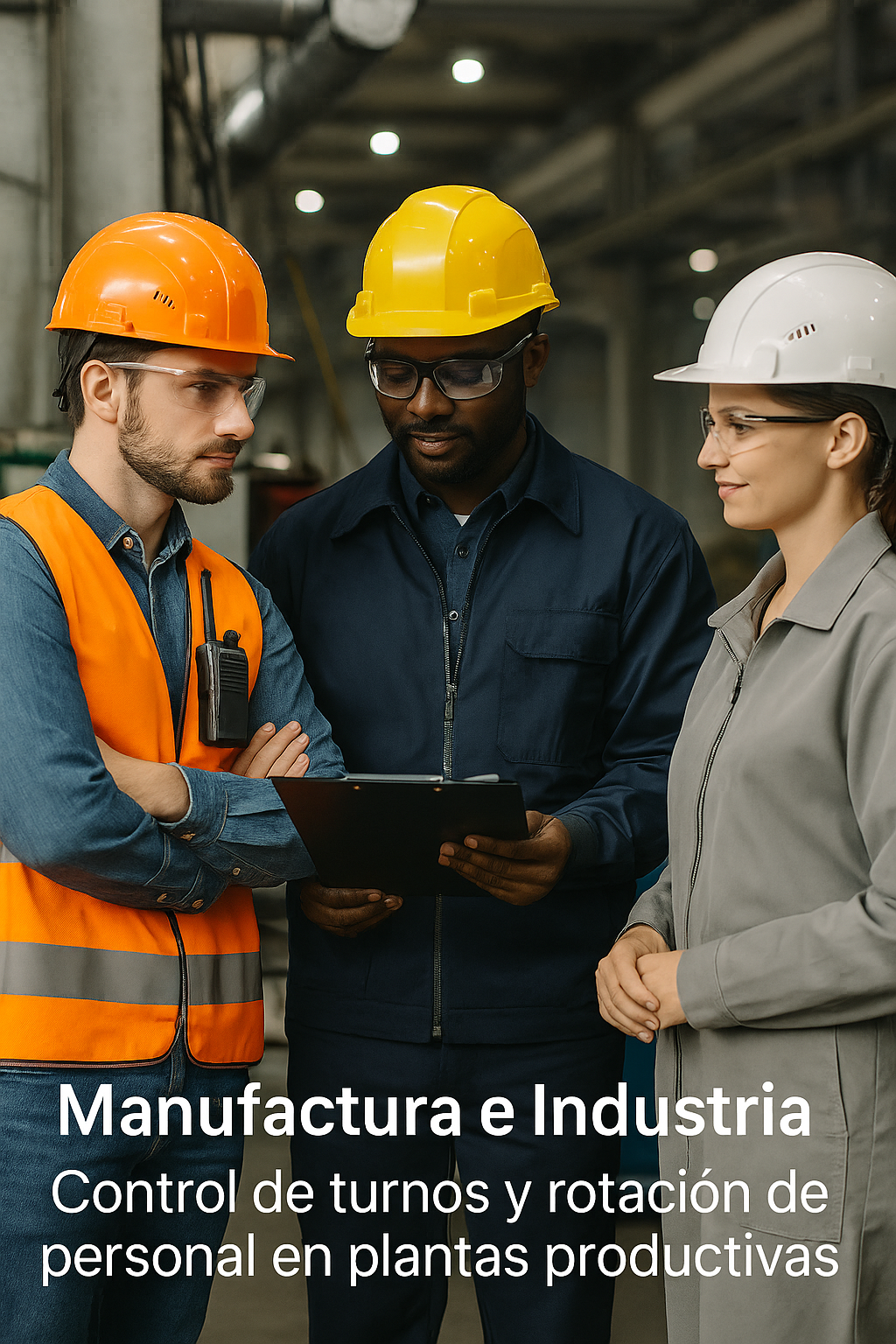 Reloj checador en manufactura